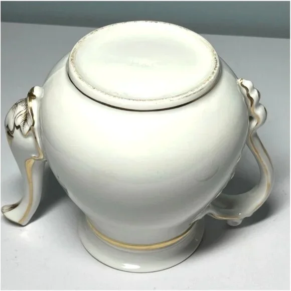 French H & C Haviland Limoges Teapot With Gold Accents